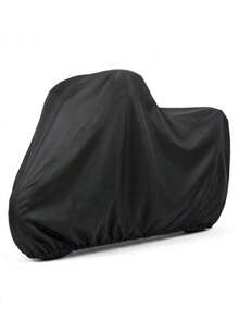 1pc Heavy Duty EVA Motorcycle/Bicycle Dust Cover - Waterproof, UV Resistant, Snowproof, Fits Most Models, Black, Outdoor Vehicle Protection, Stylish Motorcycle Cover, UV Blocking - Multicolor - View 8