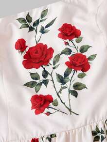 MOD Vestido largo con estampado floral elegante y hombros descubiertos para mujer de talla grande, adecuado para fiestas, elegante para fiestas, baile de graduación, invitada de boda, estilo campestre, fiesta, cumpleaños, baile de graduación, vestido retro, atuendos campestres, vestidos elegantes para mujer, vestido floral para mujer, vestido con estampado de rosas, vestido con hombros descubiertos, vestido para el Kentucky Derby, atuendo de té, vestidos para fiesta en el jardín, vestidos festivos para mujer, vestido de vacaciones, atuendos de San Valentín para mujer, vestido floral elegante para mujer, vestido de invitada de boda para mujer - Multicolor - Ver 3