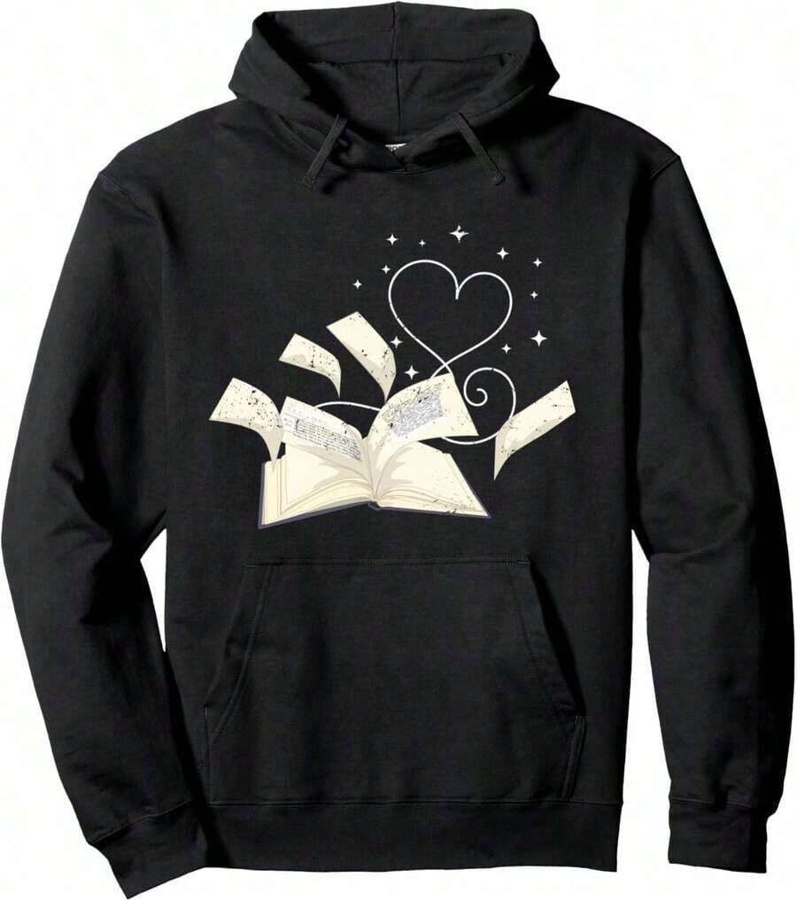Book Nerd Compatible, Fun Gift For Readers, Book Lovers, Men And Women, Hoodie. - 黑色 14 - 查看 1