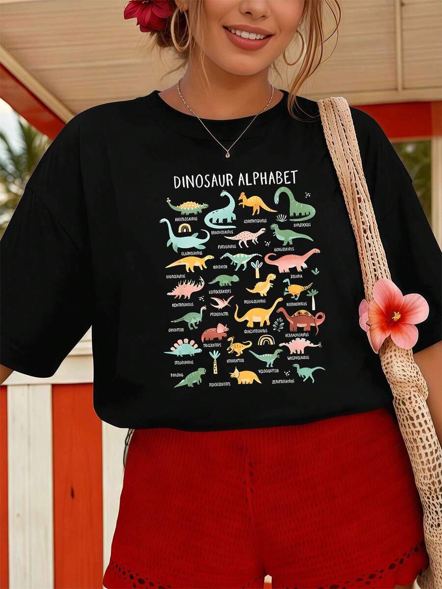 Women T-Shirts - Black - View 1