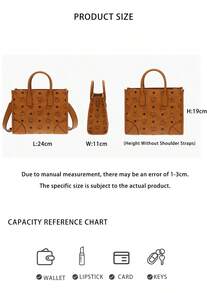 Mcm Munchen Series Classic Patterns Women's Shoulder Handbag MWTCABO07CO001 - Cognac Color MWTCABO07CO001 - View 11