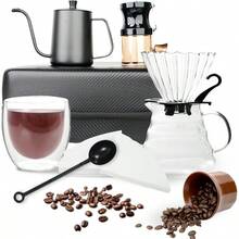 Pour Over Coffee Maker Set, All In One Portable Coffee Maker, Home Brewing And Travel, Coffee Lover - Multicolor - View 1
