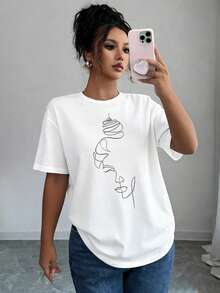 Women T-Shirts - [White] - View 1