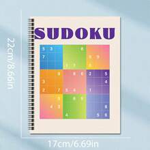 1pc Adult Puzzle Game Compilation Book, Exercises Brain Power, Enhances Memory, Includes Various Puzzle Games Like Sudoku, Word Puzzles, Mazes, Spiral Bound, Detachable Pages, Suitable As Gift (Pen Not Included) - Sudoku 7 - View 8