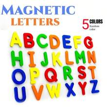 Kids Magnetic Letters And Numbers Stickers, Including Uppercase, Lowercase, Digits And Symbols, Fun Spelling Learning Toy, Educational Puzzle For Classroom And Home, Back To School, Thanksgiving, Holiday And Birthday Gift - Random Color - Multicolor - View 4