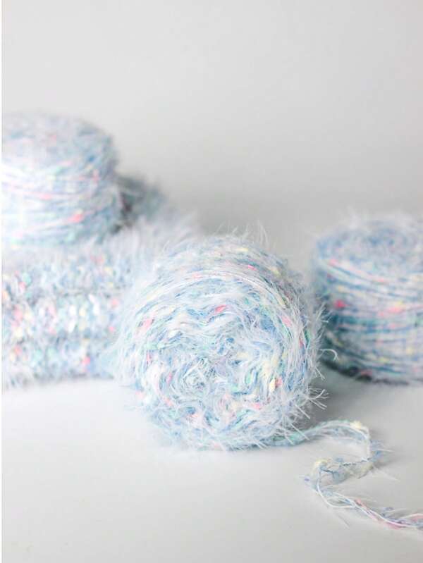 Wool Loop Faux Mink Chunky Crochet Yarn Balls - Hand Blended DIY Yarn, Crochet & Knitting Thread, Baby Scarf Amigurumi Doll Fabric Yarn