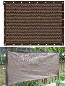 1pc 80% Blackout Privacy Screen, Decorative Mesh Chain Fence Cover, Sun Shade Netting Curtain, Suitable For Outdoor Patio, Lawn, Garden, Swimming Pool, Balcony - Multicolor - View 9