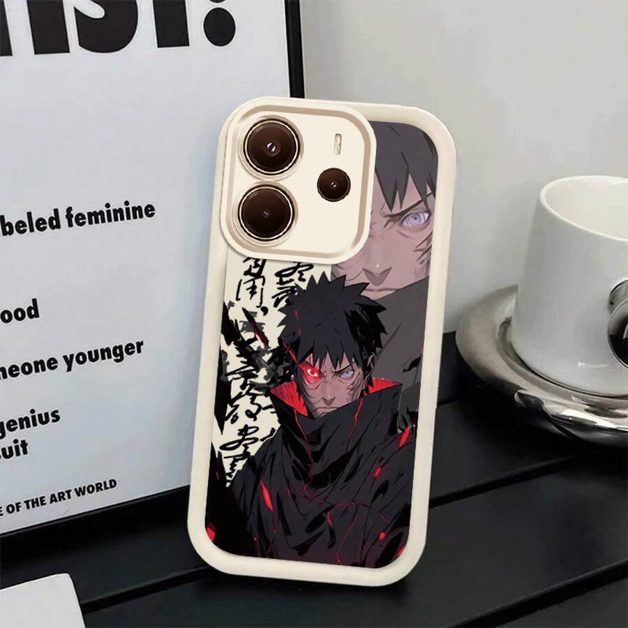 Phone Case: Adorable Anime Secret Technology, Shock-Absorbing, Fashionable, With Lens Protection, Soft, Suitable For Xiaomi  Note 14 4G - [白色的] - 查看 1