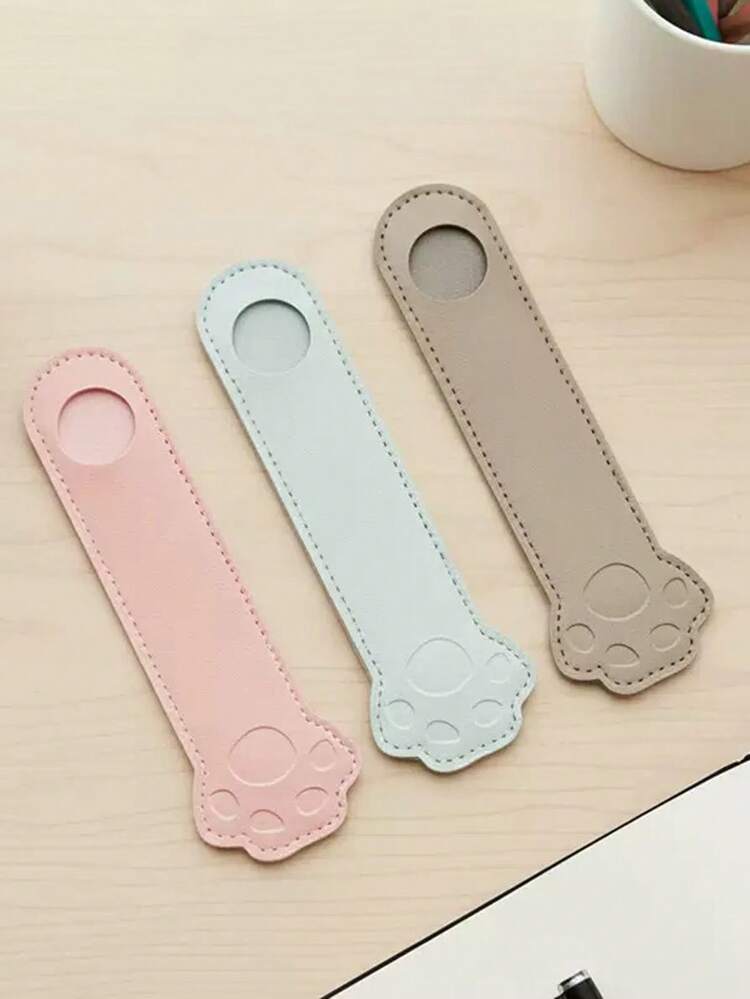 1 hộp đựng bút bằng da PU hình bàn chân chó, bao đựng bút bằng da PU cho học sinh, vỏ bảo vệ bút chì và bút bi, túi đựng bút sáng tạo, túi đựng văn phòng phẩm, đồ dùng học tập. - nhiều màu - Xem 3