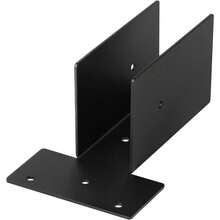 CIF BUY 1 Set Braket Atap Rangka Pelindung Matahari Atas 2x4, Konektor Berbentuk T Hitam Cocok Untuk Pagar Balkon - TY0103-0118 - View 2