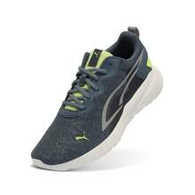 Puma 时尚撞色轻便系带低帮男女通用运动鞋，情侣跑步鞋 38675702 - 夜空藍-銀色-螢光綠 - 查看 8