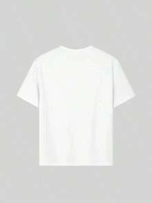 Versatile Casual Loose Fit Short Sleeve T-Shirt With Fun Print, Ideal For Holidays, Work And Everyday Wear - 紅色 - 查看 3