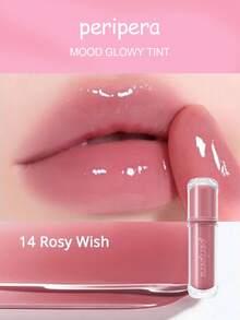 Peripera Mood Glowy Tint 玻璃感唇釉 14，高光鏡面水感亮澤，不黏膩，多汁水果香調，保濕輕盈，長效凝膠質地，適合女性日常使用，K-Beauty 韓系彩妝，Olive Young，禮品，4g/0.14 Oz - 14 - 查看 3