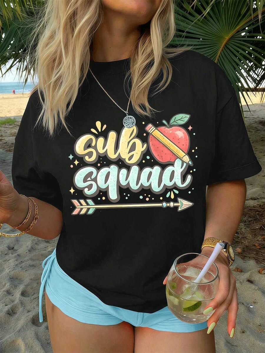 Women T-Shirts - Black - View 1