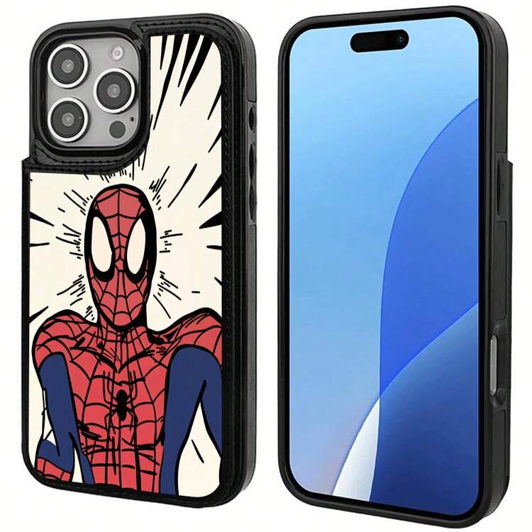 Marvel Còmic Americano funda de teléfono compatible con iPhone12,iPhone17/16/15/14/13,12PROMAX,Galaxy S25 PLUS/Galaxy S25 ULTRA/Galaxy S25,Shockproof y Impresión de Alta Calidad,¡es sorprendente y perfecto para Estilo Minimalista,Patrón Único. - Rosa - Añade 3