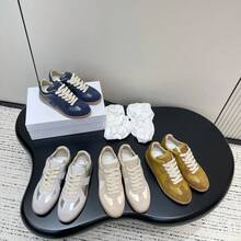Zapatos casuales unisex, talla 36-45, zapatos casuales de mujer y zapatos deportivos de hombre, zapatos planos de suela blanda con cordones, zapatos cómodos y livianos de hombre para uso diario, de corte bajo,,,,,Zapatillas de entrenamiento alemanas de alta gama, clásicas, retro, versátiles, con diseño de grafiti, unisex, para parejas, en color blanco. - Todo blanco - Ver 5