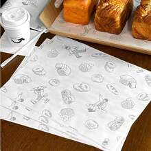Baking Paper, Disposable Plate Liner Paper, Grease-Proof Paper For Bread, Cake, Pastry Packaging - Multicolor - View 8