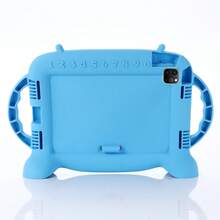 卡通保護殼 適用於 iPad Air 4, Air 5, A16, iPad 11, Air 6,附支架保護套,適用於 iPad 第 10 代 M2, M3, M4, Air 11, Mini 6, 7, A2068, A2228, A2230, A2325 - 藍色 - 查看 8