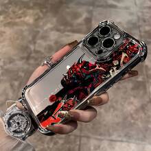 Funda de Teléfono con Diseño Creativo de Arte Samurai Japonés, Adecuada para iPhone 17 16e 16 15 14 13 12 11 Mini Pro Max Air X XR XSMAX 8 7 Plus, Antigolpes, Transparente, Suave, Fundas de Teléfono de Anime - Color mixto 1 - Ver 7