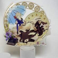 This Violet Evergarden 2D Acrylic Stand Is A Popular Anime Collectible Featuring The Character From "Violet Evergarden". Combining The Beautiful Character Image With High-Transparency Acrylic Craftsmanship, It Is A Fashionable And Exquisite Decoration Piece, Suitable For Placing On Desktops, Display Cabinets, And Collection Shelves. - Multicolor - View 9