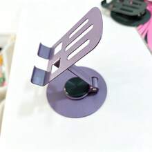 1pc 360° Rotatable Aluminum Alloy Phone Stand, Compact & Portable, Foldable Desktop Holder, Compatible With All Smartphones & Tablets, Convenient For Office Use, Ideal Gift Accessory For 17-Day Holiday - Multiple Styles - View 9