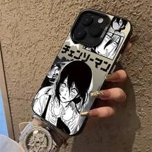 Funda protectora para iPhone 17 PROMAX 16 15 14 13 12 11 XSMAX, diseño estampado de estilo manga en blanco y negro, con estética animación, detalle chica pelo largo escena lectura interior, acabado anti-deslizante, resistente a golpes, ajuste perfecto, protección bordes parte trasera, material duradero alta calidad, ligero delgado, compatible carga inalámbrica, único amantes la cultura animada - rosa - Ver 6