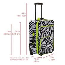 Suitcases - Lima Lime Zebra - View 3