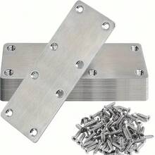 6pcs Stainless Steel Right Angle Brackets With Screws, Easy Installation Furniture Repair Plates - 6PCS - View 8