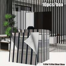 Brodark Bộ 10/20 miếng dán tường tự dính cao cấp mạ vàng/bạc, kích thước 30*30cm, dễ bóc và dán, mô phỏng gạch men, thiết kế hiện đại trang nhã, chống thấm nước và ẩm, có thể tháo gỡ không để lại cặn, lý tưởng cho việc trang trí lại phòng tắm và nhà bếp. - 10/20 CÁI - Xem 17