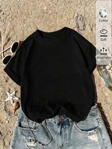 Women T-Shirts - Black - View 2