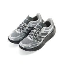 Adidas 春夏透气男女通用休闲运动跑步鞋 JS3712 - 金屬銀/灰色/深灰色 - 查看 1