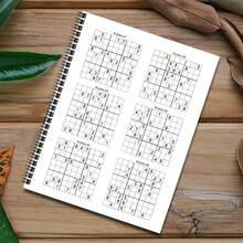1pc Adult Puzzle Game Compilation Book, Exercises Brain Power, Enhances Memory, Includes Various Puzzle Games Like Sudoku, Word Puzzles, Mazes, Spiral Bound, Detachable Pages, Suitable As Gift (Pen Not Included) - Sudoku 7 - View 10