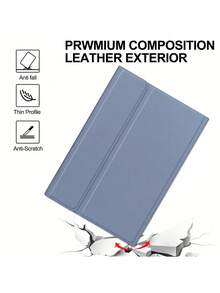 TenYide Có chức năng giá đỡ, tương thích với các dòng IPad/ Galaxy/ MatePad/ HonorPad/ XiaomiPad/ RedmiPad/ LenovoTab/ LenovoXiaoxinTab/ LenovoIdeaTab, tính năng ngủ/thức bằng từ tính thực sự, có thể giữ bàn phím Bluetooth từ tính, hấp phụ từ tính ổn định, sản phẩm không bao gồm bút cảm ứng điện dung - Màu tím - Xem 3