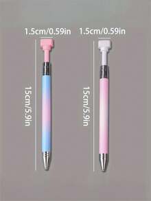 Diamond Painting Kit With Rotating Bead Picker Tool, Diamond Painting Pen Set For Quick Selection Of Accessories, Plastic Material, Includes Wax Pen And Storage Box - Macaron Gradient Nail Art Pen With Self-Adhesive Rotating Rhinestone Tool, Wedding Bride Gift, Mother's Day Gift, Birthday Gift, Holiday Souvenir, Back To School Gift, Graduation Gift - Multicolor - View 7