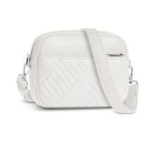 Premium Quilted Crossbody Bags For Women With Anti-Pickpocket Clip, Vegan Leather Handbags, Travel Purses For Women - 白色,附仿皮錶帶 - 查看 8