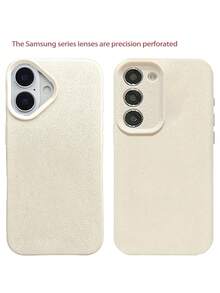 1Pc Cute White Cat Casual TPU Shockproof Full Coverage Phone Case, Protective Back Cover Compatible With Various Smartphone Series, Summer Theme Design, Durable Lightweight Material, Precise Cutouts, Anti-Fingerprint And Scratch-Resistant Protective Shell - Multicolor - View 5