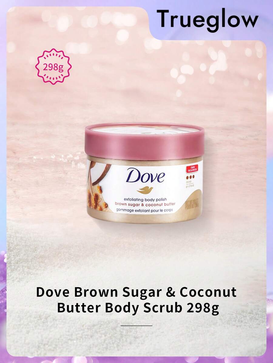 Dove 10.5盎司红糖椰子油身体磨砂膏，滋养保湿，恢复肌肤天然营养 - 298g - 查看 1