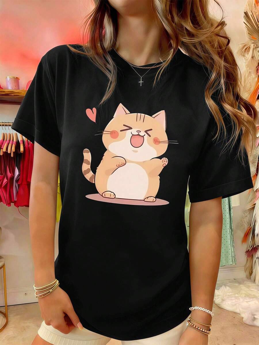 Women T-Shirts - Black - View 1
