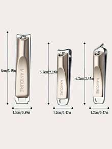 Bộ 10 món bấm móng tay chính xác, 2 cạnh cắt sắc bén và bền, 1 bộ đầy đủ kèm thìa lấy ráy tai, thép được tuyển chọn kỹ lưỡng để đánh bóng chính xác, bộ bấm móng tay bằng thép không gỉ - Một kích cỡ phù hợp cho tất cả - Xem 5