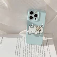 GUCADI Turquoise Blue + Bloodhound Phone Holder, Korean Ins Style Small Dog Phone Stand, Suitable For IPhone 16 Phone Case, Apple 17 Pro Max Soft Case, 14 Cute, Creative, 31755, Cute Style, Niche, Adorable Pet, Ins Style - Water Blue - View 8