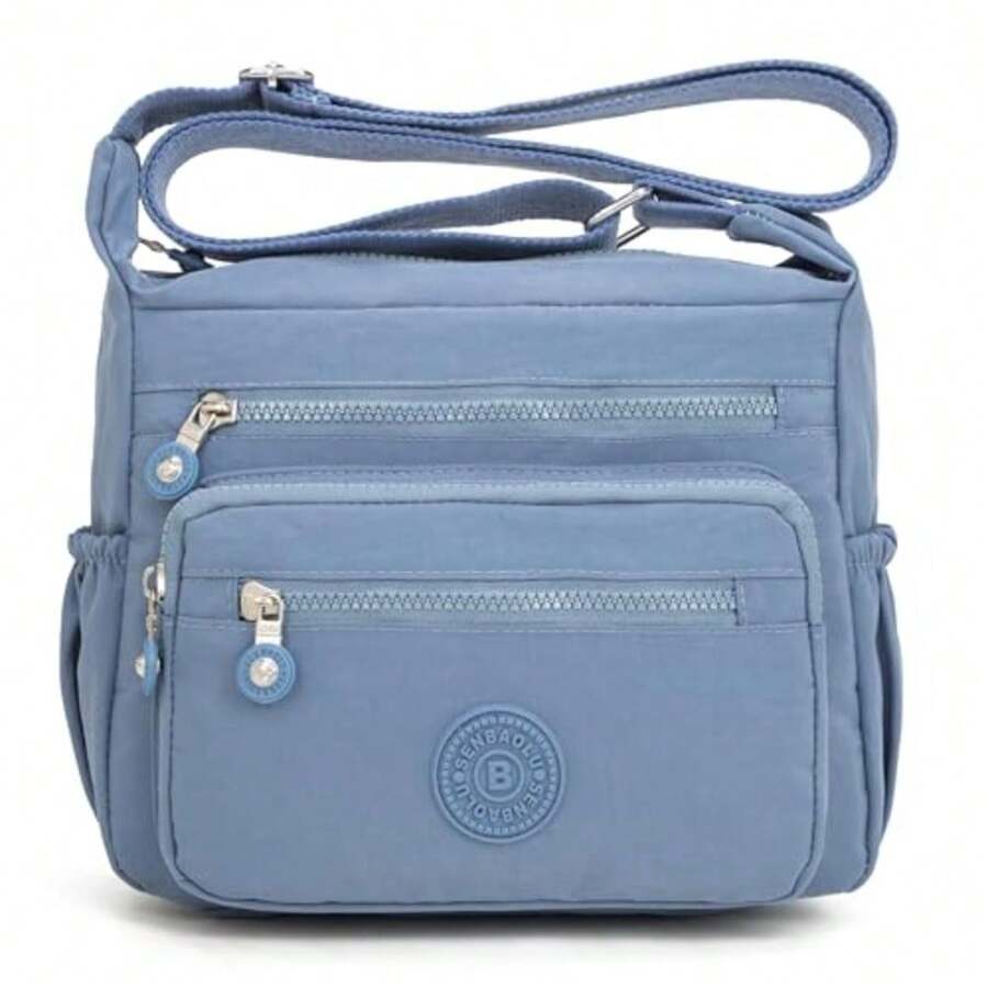 Pealwel Women Shoulder Handbag Roomy Multiple Pockets Bag Ladies Crossbody Purse Tote Top Handle Satchel - 藍色的 - 查看 1