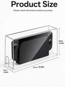 Cailai,Transparent Dust Cover Compatible With Switch 2 (2025), Switch OLED, And Switch NS; Scratch-Resistant And Drop-Proof; Protects The Console And Dock; Switch 2 Accessory And Dock Protective Cover. - View 7