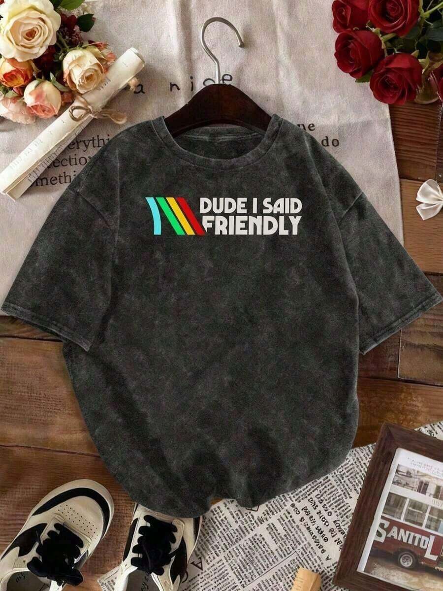 Ropa de hombre;Camisetas de Verano: Camiseta Vintage con Estampado ARC Raider - Tela Suave con Efecto Desgastado, Adecuada para Uso Diario y como Idea de Regalo.Camiseta vintage de manga corta con cuello redondo y estampado de ARC Raider, lavable a máquina, estilo casual, adecuada para fiestas. Camiseta de algodón lavado de manga corta unisex, camiseta vintage lavada, camiseta neutra con estampado de huevo de Pascua descolorido y cuello redondo, ropa de verano PO35. - Negro - Ver 1
