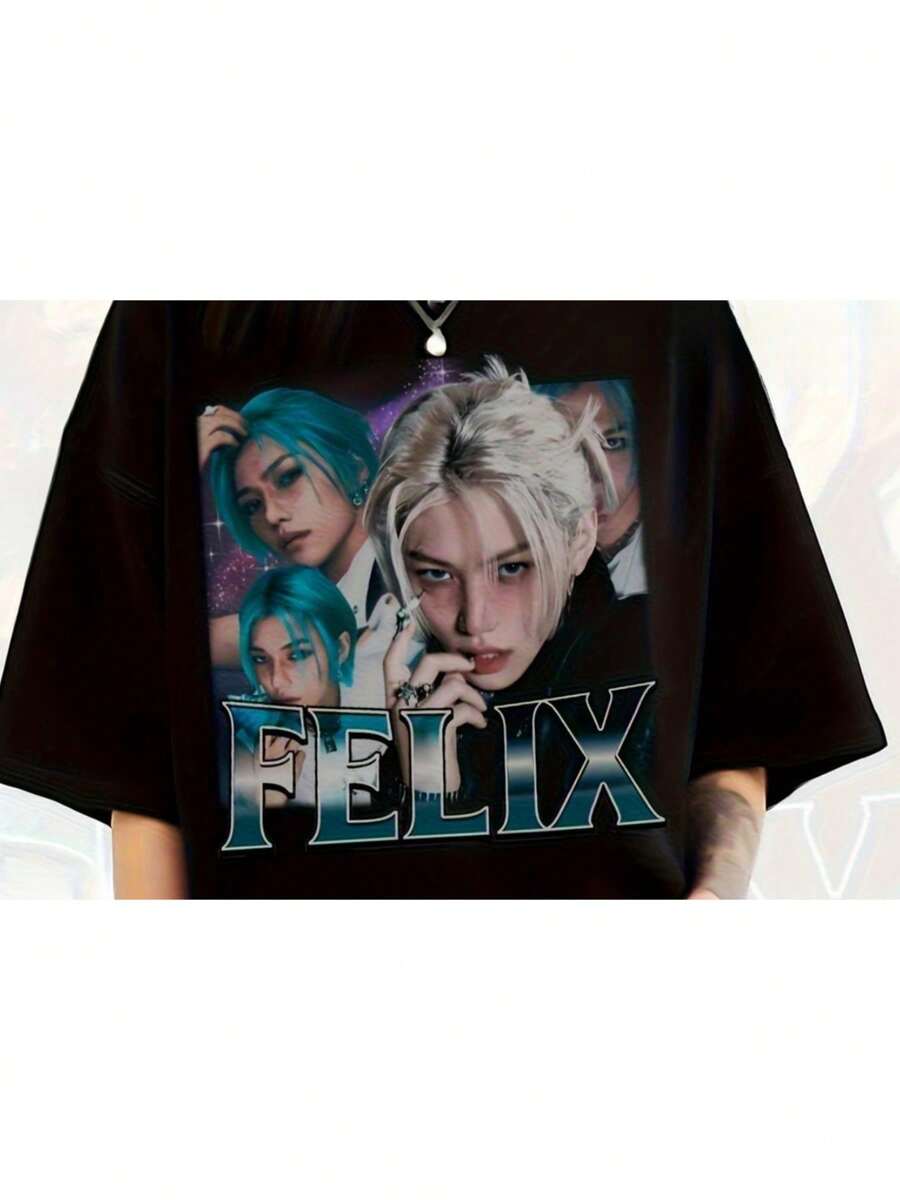 2026Camiseta Gráfica de Comfort Color - Diseño Vintage Universo , Manga Corta, Ropa Casual Unisex para Conciertos de Fans K, Corte Clásico, Suave y Cómoda, Camiseta Coleccionable.jpg2026 - Negro - Ver 1
