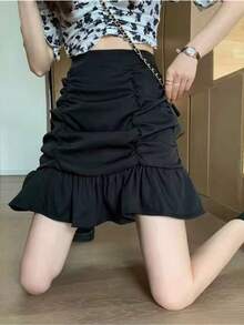 Women Skirts - Black - View 10