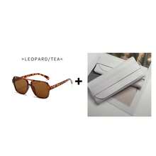 3/1pc Leopard Print Frame Eyeglasses, Fashionable Square Double Bridge Eyeglasses, Unisex Eyeglasses Suitable For Driving And Street Outfits - View 15