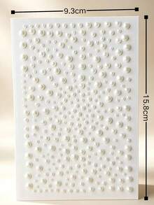 Gold Star & Moon Face Gems Stickers, Self-Adhesive 3D Pearl Rhinestone Face Decorations, Suitable For Festivals, Parties, Halloween, Weddings, DIY Makeup, Eye & Cheek Decor, No Glue Needed - Multicolor - View 5