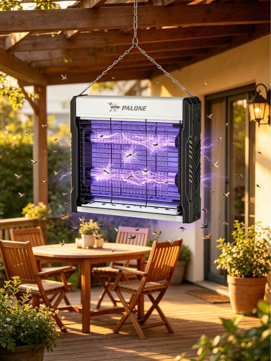 USB Bug Zapper – 3200V Indoor Insect Killer With LED Light Trap, Hanging Or Tabletop Fly Catcher For Garage Shed Warehouse Home, Removable Tray Easy Clean Physical Pest Control For Camping Fathers Day Gift - B - 查看 1