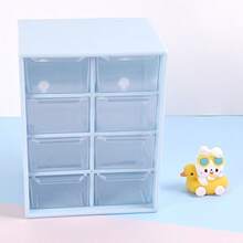 6/8/9 Compartment Transparent Drawer Storage Box, Wall-Mounted Desktop Organizer Rack, Suitable For Jewelry, Stationery, DIY Painting, DIY Crafts And Accessories Storage - / - View 13