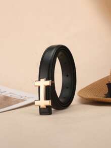 1 chiếc thắt lưng nữ khóa chữ H, kiểu dáng retro thanh lịch, đa năng, cao cấp, phù hợp với quần jeans và váy. - Nhiều màu - Xem 11